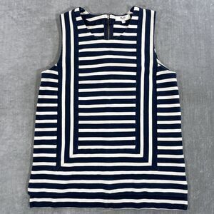 Madewell Women XS Frameset Pointe Nautical Striped‎ Knit Sleeveless Top